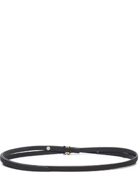 Женский черный кожаный ремень от Maison Margiela