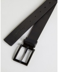 Мужской черный кожаный ремень от French Connection