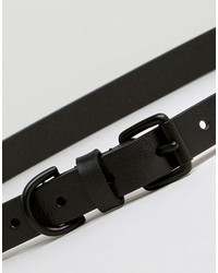 Женский черный кожаный ремень от Jack Wills