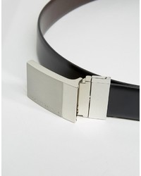 Мужской черный кожаный ремень от French Connection