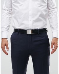 Мужской черный кожаный ремень от French Connection