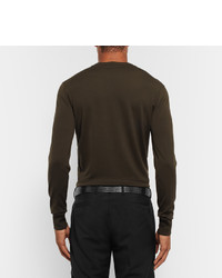 Мужской черный кожаный ремень от Dries Van Noten