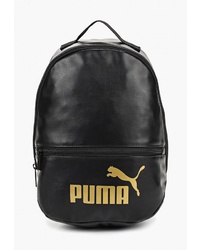 Женский черный кожаный рюкзак с принтом от Puma