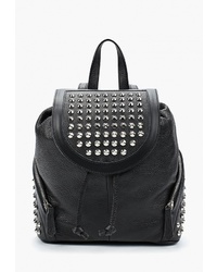 Женский черный кожаный рюкзак с шипами от Giorgio Costa