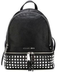 Женский черный кожаный рюкзак с шипами от MICHAEL Michael Kors