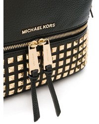 Женский черный кожаный рюкзак с шипами от MICHAEL Michael Kors