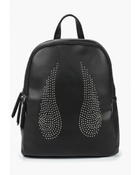 Женский черный кожаный рюкзак с шипами от Ors Oro