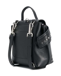 Женский черный кожаный рюкзак с шипами от Tod's