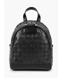 Женский черный кожаный рюкзак от Afina