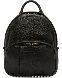 Женский черный кожаный рюкзак от Alexander Wang