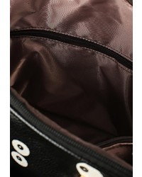 Женский черный кожаный рюкзак от Anna Wolf