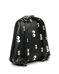 Женский черный кожаный рюкзак от Anna Wolf