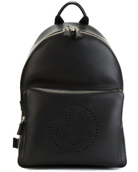 Женский черный кожаный рюкзак от Anya Hindmarch