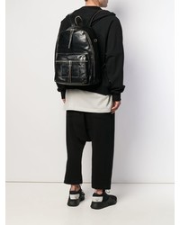 Мужской черный кожаный рюкзак от Rick Owens