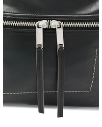 Мужской черный кожаный рюкзак от Rick Owens