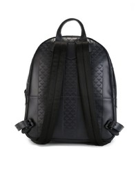 Мужской черный кожаный рюкзак от Emporio Armani