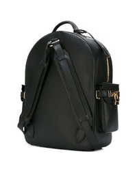 Мужской черный кожаный рюкзак от Buscemi