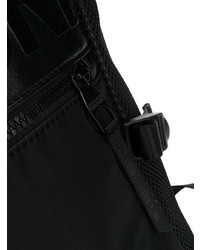 Мужской черный кожаный рюкзак от Versace Jeans