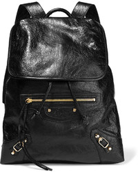 Женский черный кожаный рюкзак от Balenciaga