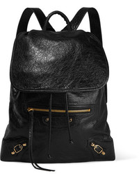 Женский черный кожаный рюкзак от Balenciaga