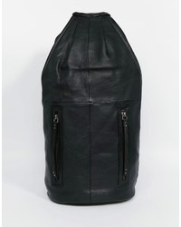 Женский черный кожаный рюкзак от Becksöndergaard
