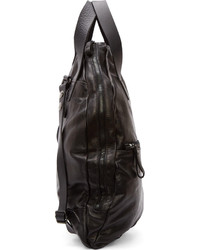 Мужской черный кожаный рюкзак от Marsèll