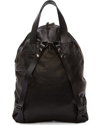 Мужской черный кожаный рюкзак от Marsèll