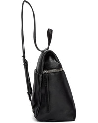 Женский черный кожаный рюкзак от Kara