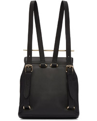 Женский черный кожаный рюкзак от M2Malletier