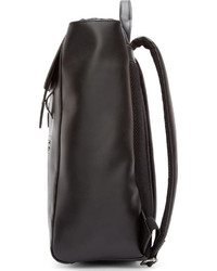 Мужской черный кожаный рюкзак от Diesel