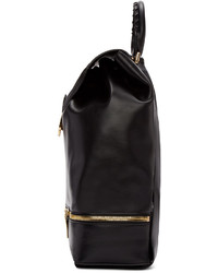Женский черный кожаный рюкзак от Alexander McQueen