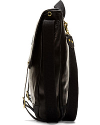 Мужской черный кожаный рюкзак от Junya Watanabe