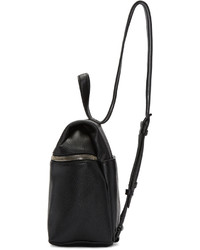 Женский черный кожаный рюкзак от Kara