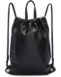 Женский черный кожаный рюкзак от Robert Clergerie