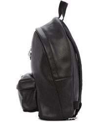 Женский черный кожаный рюкзак от Versus