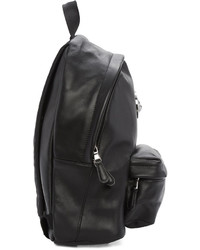 Женский черный кожаный рюкзак от Versus