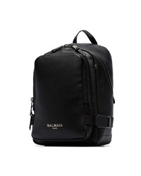 Мужской черный кожаный рюкзак от Balmain