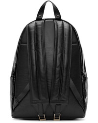 Мужской черный кожаный рюкзак от Versus