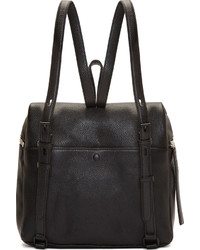 Женский черный кожаный рюкзак от Kara