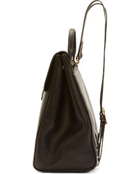 Женский черный кожаный рюкзак от Sophie Hulme