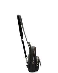 Мужской черный кожаный рюкзак от Prada