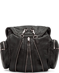 Женский черный кожаный рюкзак от Alexander Wang