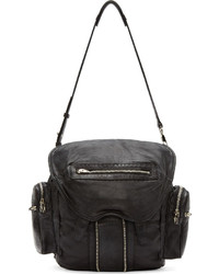 Женский черный кожаный рюкзак от Alexander Wang