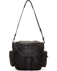 Женский черный кожаный рюкзак от Alexander Wang