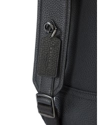 Мужской черный кожаный рюкзак от Coach