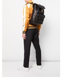 Мужской черный кожаный рюкзак от Coach