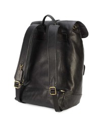 Мужской черный кожаный рюкзак от Coach