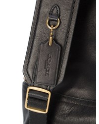 Мужской черный кожаный рюкзак от Coach