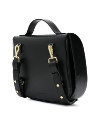 Женский черный кожаный рюкзак от Simone Rocha