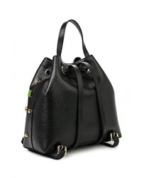 Женский черный кожаный рюкзак от Braccialini